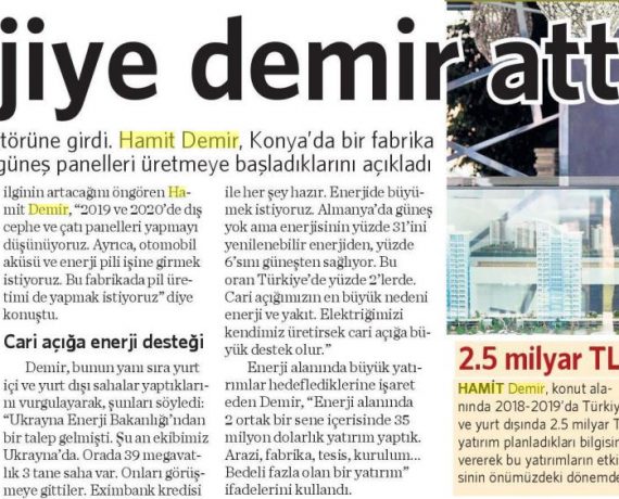 Demir İnşaat, Değer Katan Kazandıran Projeler